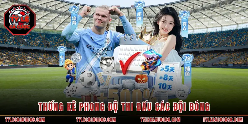 Thống kê phong độ thi đấu các đội bóng