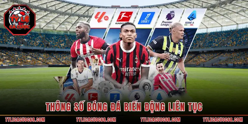 Thông số bóng đá biến động liên tục